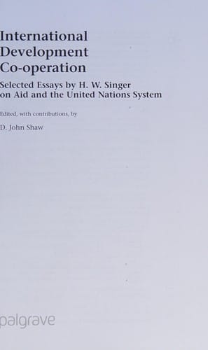 International development co-operation