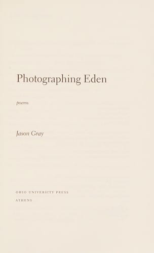 Photographing Eden