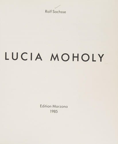 Lucia Moholy