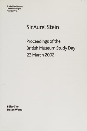 Sir Aurel Stein