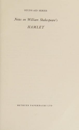 Notes on William Shakespeare's Hamlet