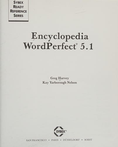 Encyclopedia WordPerfect 5.1