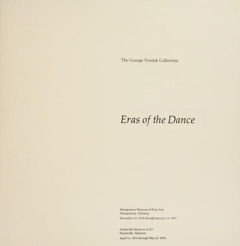 Eras of the dance