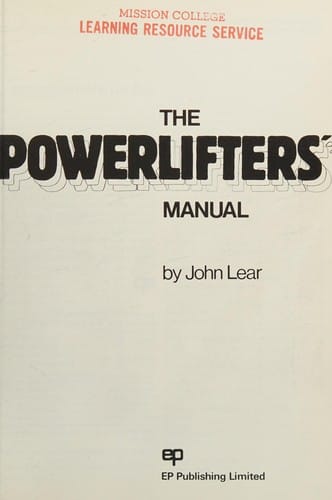 The Powerlifters' manual
