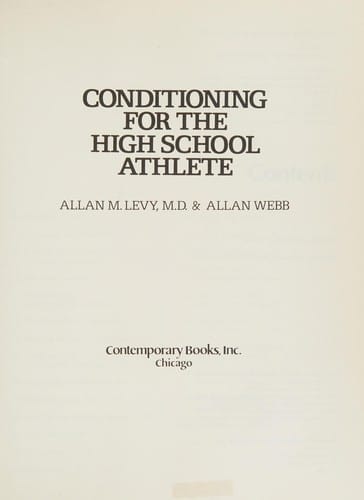 Conditioning for the high school athlete