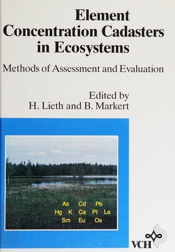 Element concentration cadasters in ecosystems