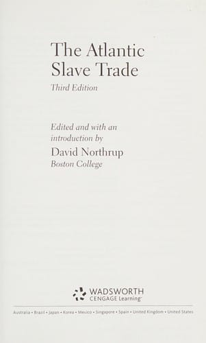 The Atlantic slave trade