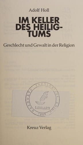 Im Keller des Heiligtums