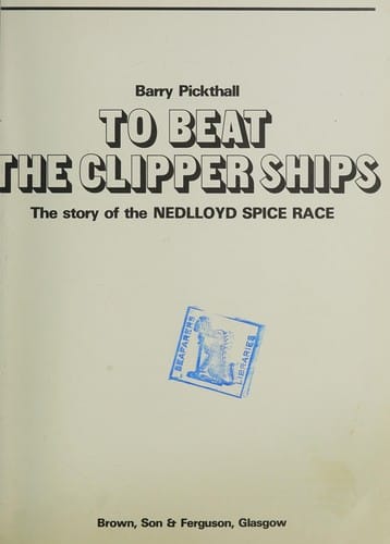 To beat the clipper ships