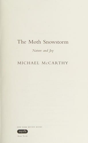 The moth snowstorm