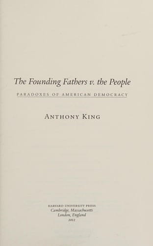 The founding fathers v. the people