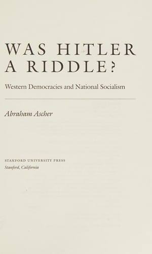 Was Hitler a riddle?