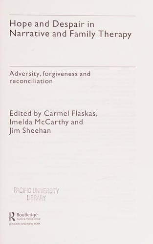 Hope and despair in narrative and family therapy