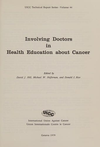Involving doctors in health education about cancer