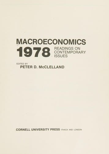 Macroeconomics 1978