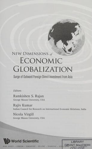New dimensions of economic globalization