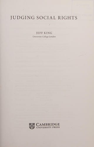 Judging social rights