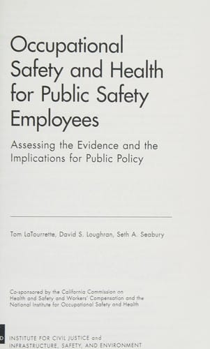 Occupational safety and health for public safety employees
