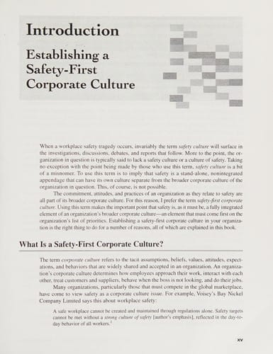Establishing a safety-first corporate culture in your organization