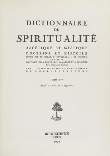 Dictionnaire de spiritualité