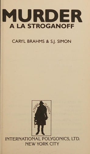 Murder a la stroganoff