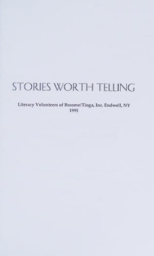 Stories worth telling