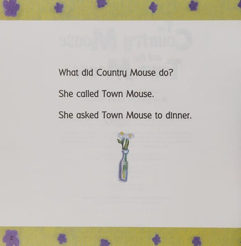 The country mouse and the town mouse