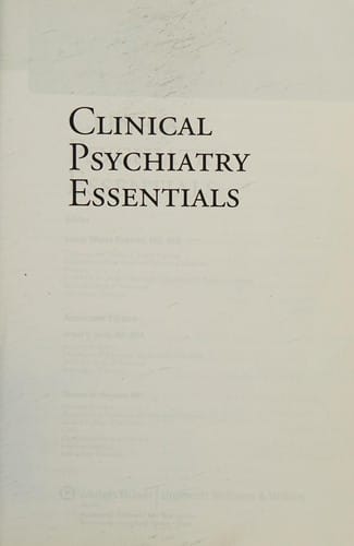 Clinical psychiatry essentials