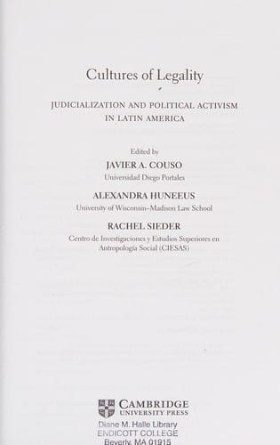 Cultures of legality