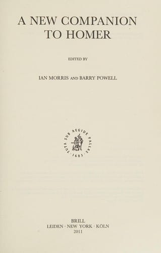 A new companion to Homer