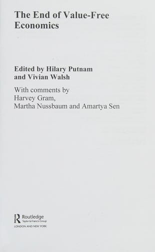 The end of value-free economics