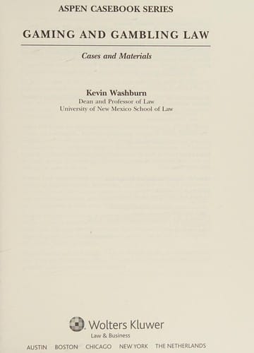 Gaming and gambling law