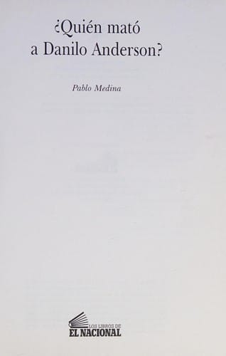 Quién mató a Danilo Anderson?
