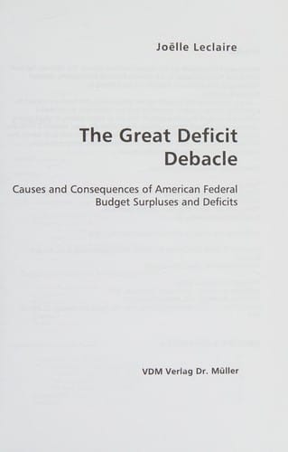 The great deficit debacle