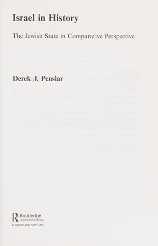 ISRAEL IN HISTORY: THE JEWISH STATE IN COMPARATIVE PERSPECTIVE