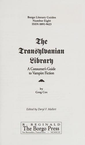 The Transylvanian library