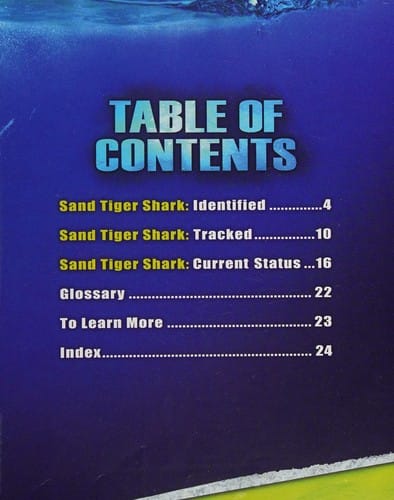 The sand tiger shark