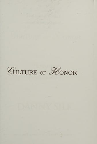 Culture of honor
