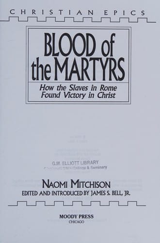 The blood of the martyrs