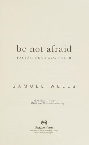 Be not afraid