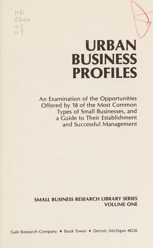 Urban business profiles