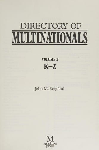 Directory of multinationals