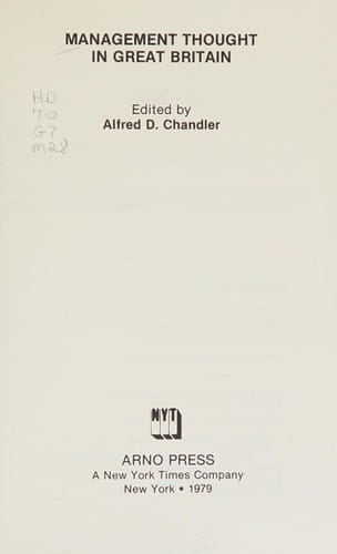 Management thought in Great Britain