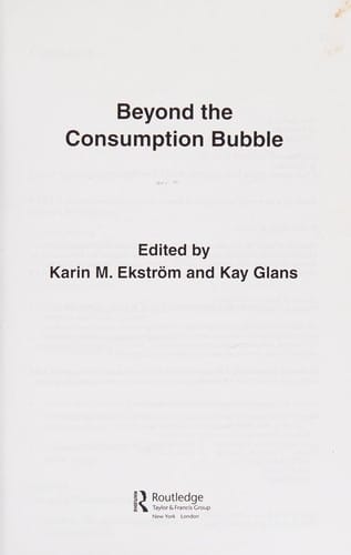 Beyond the consumption bubble