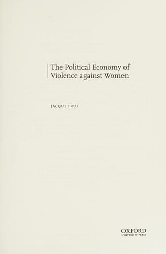 The political economy of violence against women