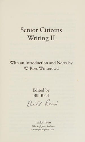 Senior citizens writing II