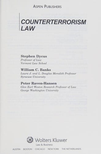 Counterterrorism Law