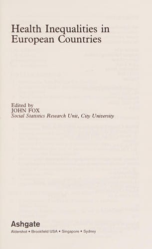 Health inequalities in European countries