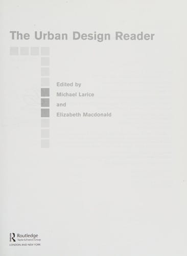 The urban design reader