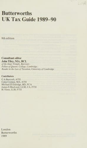 Butterworth's UK tax guide